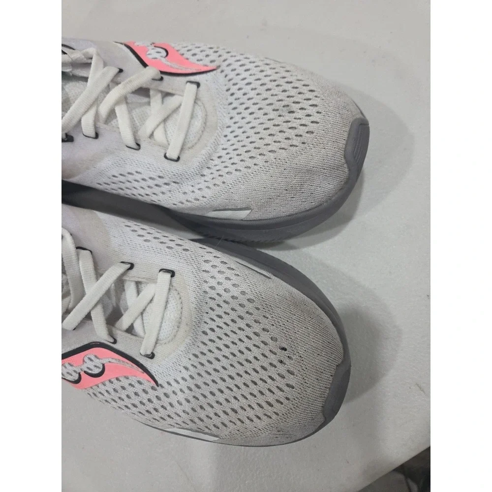 Saucony Ride 16Women's Size 12 White Gray Running Athletic Shoes